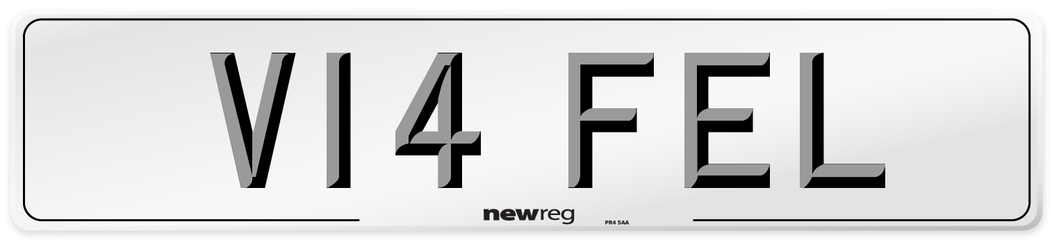 V14 FEL Number Plate from New Reg